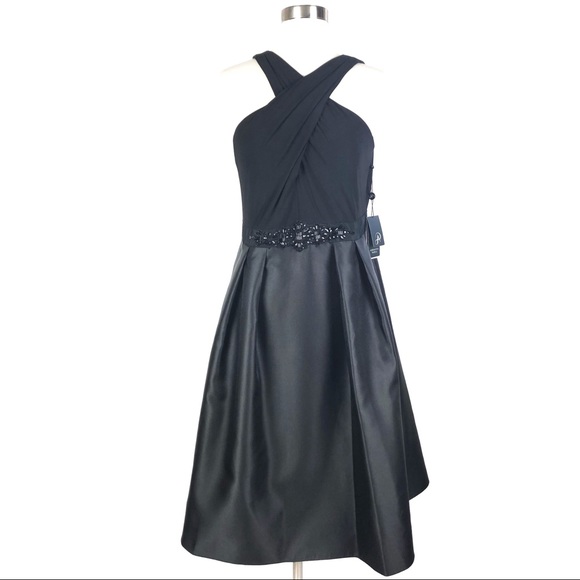 Adrianna Papell Dresses & Skirts - ADRIANNA PAPELL Jersey Mikado Party black gown